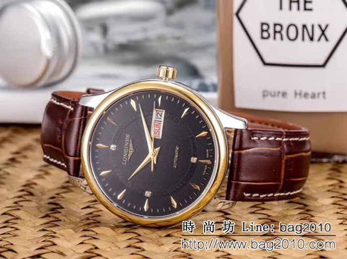 LONGINES浪琴 經典大三針 全自動機械 精品男士腕表 WSS2301